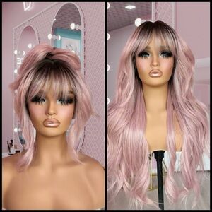 Human Hair Blended Lace Front Wig